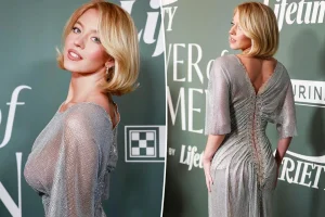 How The Sydney Sweeney Silver Dress Redefined Red Carpet Glamour