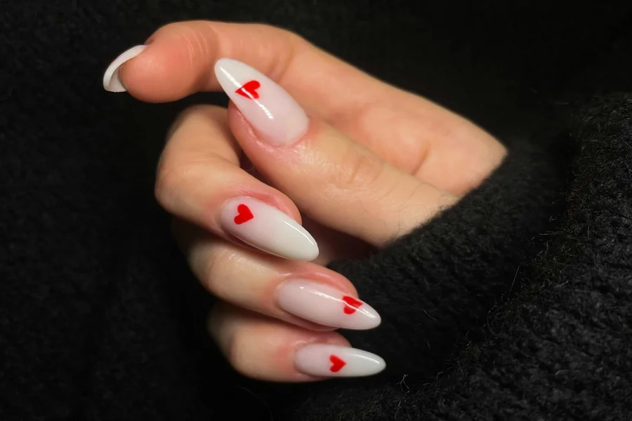 Winter White Nails