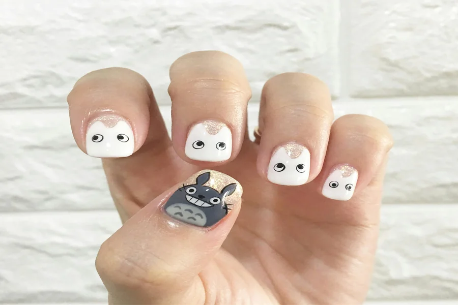 funny bunny nails