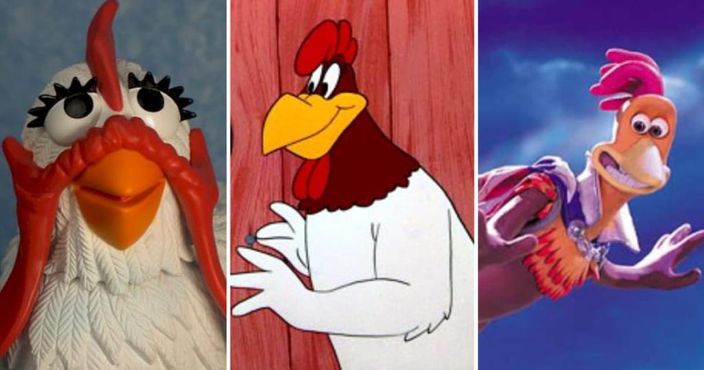 Chicken Cartoon Character Moments in Bright Animated Worlds