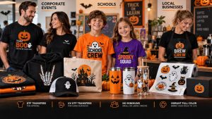Halloween DTF & UV DTF Printing for Corporate Events, Schools & Local Businesses