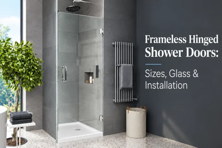 Frameless Hinged Shower Doors: Sizes, Glass & Installation