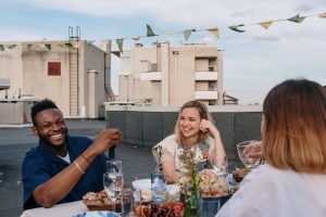 How to Dress for a Summer Rooftop Dinner Party